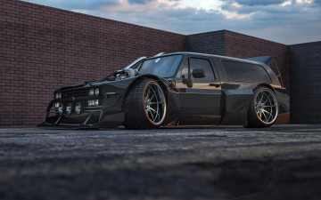 обоя chevrolet blazer hell boy, автомобили, 3д, chevrolet, blazer, hell, boy