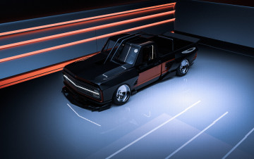 обоя chevrolet c10 cyber truck, автомобили, 3д, chevrolet, c10, cyber, truck
