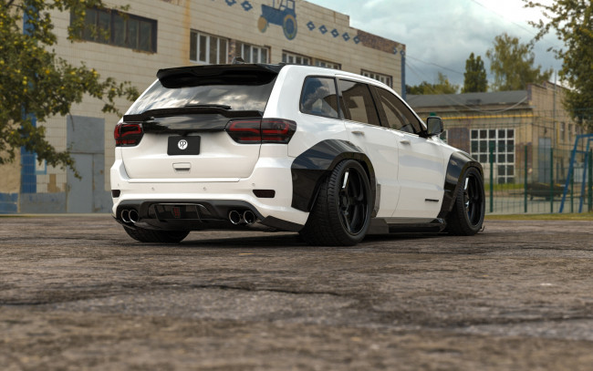 Обои картинки фото jeep track hawk american daddy, автомобили, 3д, jeep, track, hawk, american, daddy