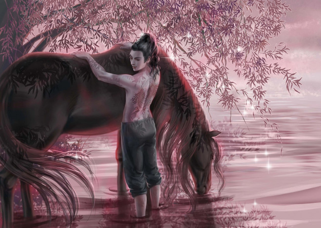 Обои картинки фото ван хао сюань,  сюэ ян, рисованное, кино,  мультфильмы, ван, хао, сюань, сюэ, ян