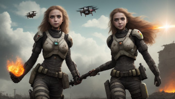 Картинка фэнтези девушки нейросети графика нейроарт ai art нейронные сети рисунки нейро искусство