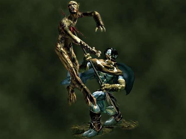 Обои картинки фото видео игры, legacy of kain,  defiance, поединок