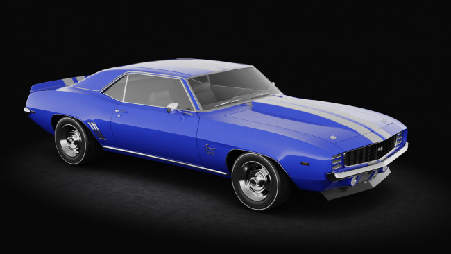 Обои картинки фото автомобили, 3д, camaro