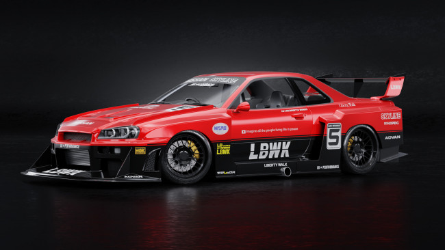 Обои картинки фото автомобили, 3д, nissan