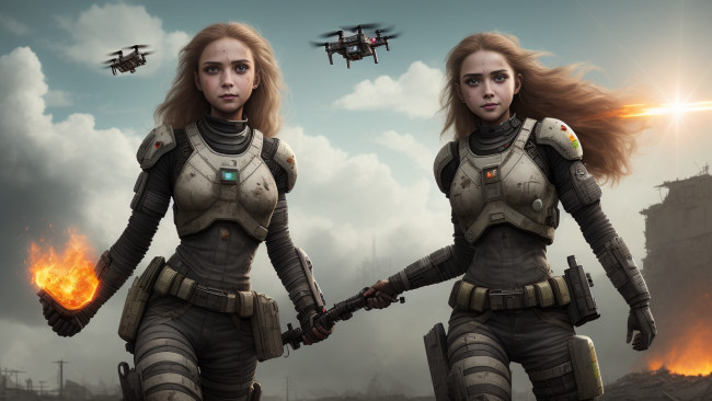 Обои картинки фото фэнтези, девушки, нейросети, графика, нейроарт, ai, art, нейронные, сети, рисунки, нейро, искусство