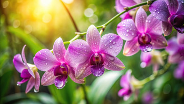 Картинка 3д+графика цветы+ flowers орхидея