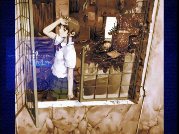 Обои картинки фото аниме, lain