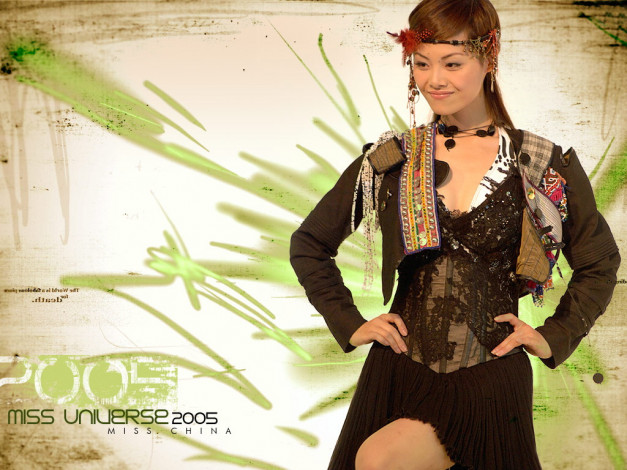 Обои картинки фото Miss universe 2005, девушки