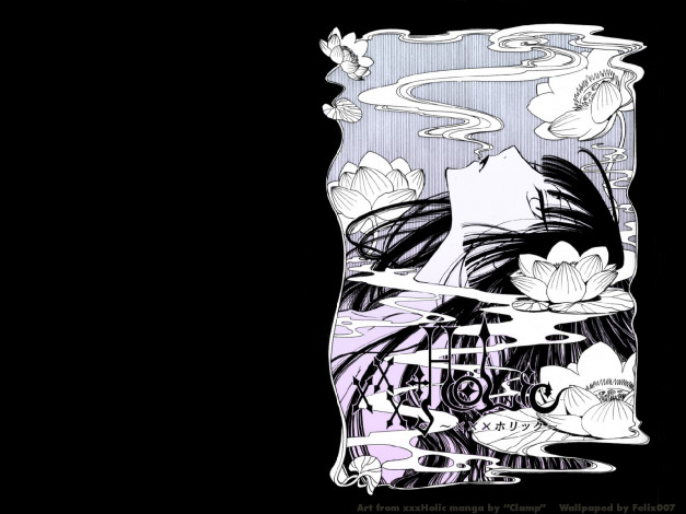 Обои картинки фото тёмная, заводь, аниме, xxxholic