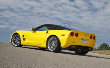 Картинка chevrolet corvette zr1 2009 автомобили