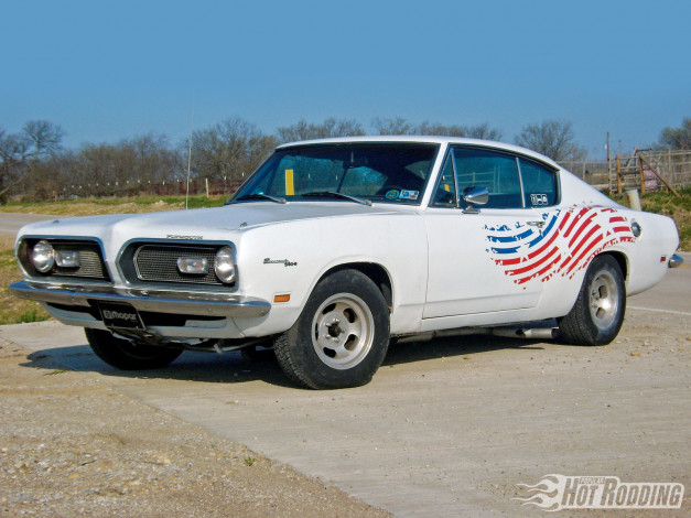 Обои картинки фото 1969, barracuda, автомобили, plymouth