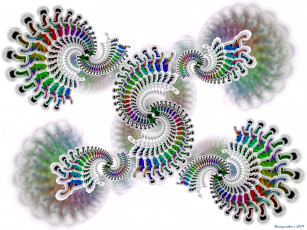 Картинка 3д графика fractal фракталы фрактал