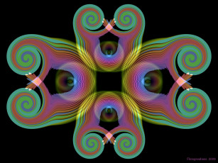 Картинка 3д графика fractal фракталы фрактал