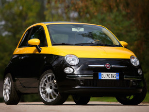 Картинка aznom fiat 500 автомобили frank