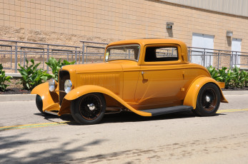Картинка 1932 ford three window coupe автомобили custom classic car