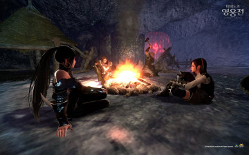 Картинка mabinogi heroes видео игры vindictus отдых очаг