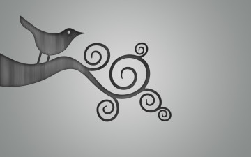 Картинка векторная графика птичка