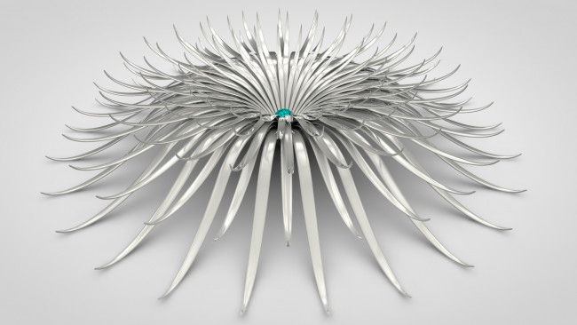 Обои картинки фото 3д, графика, modeling, моделирование, цветок