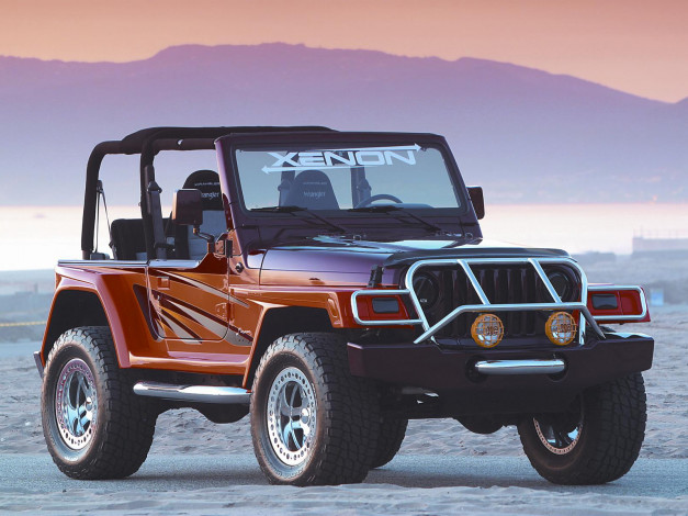 Обои картинки фото xenon, jeep, wrangler, ww, автомобили, auto