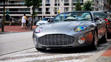 Картинка aston martin bd7 автомобили выставки уличные фото ltd элитные великобритания