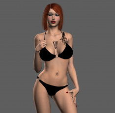 Картинка 3д+графика люди+ people взгляд девушка