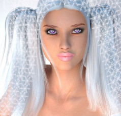 Картинка 3д+графика портрет+ portraits девушка взгляд