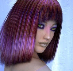 Картинка 3д+графика портрет+ portraits девушка взгляд