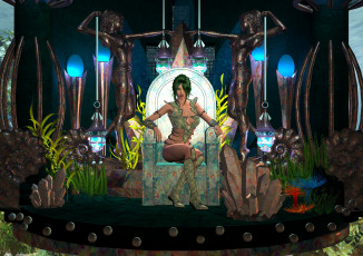 Картинка 3д+графика фантазия+ fantasy взгляд девушка