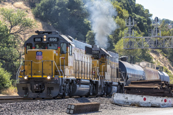 Картинка техника поезда железная дорога рельсы локомотив состав