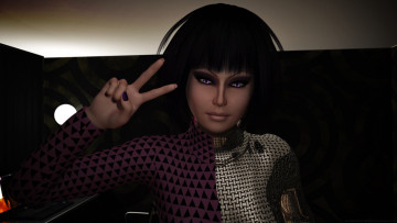 Картинка 3д+графика портрет+ portraits девушка взгляд