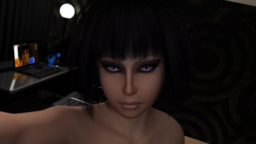 Картинка 3д+графика портрет+ portraits девушка взгляд