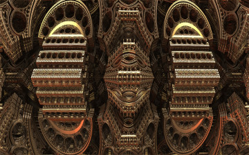 Картинка 3д+графика фракталы+ fractal цвета фон узор