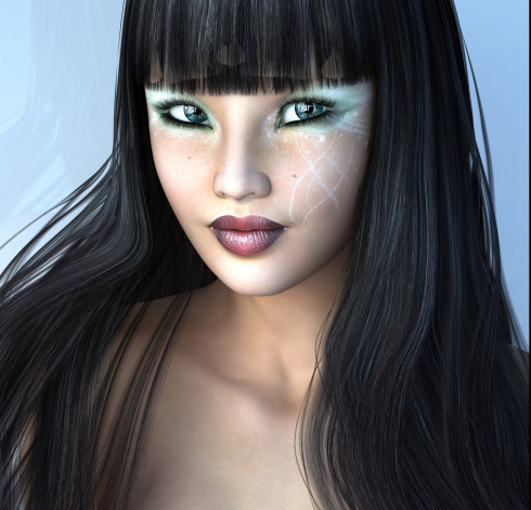 Обои картинки фото 3д графика, портрет , portraits, девушка, взгляд