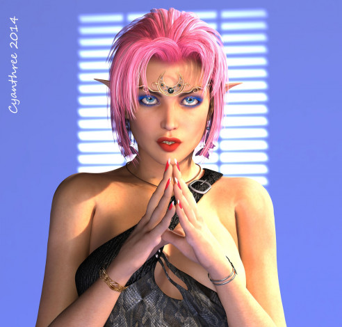 Обои картинки фото 3д графика, эльфы , elves, взгляд, эльфийка