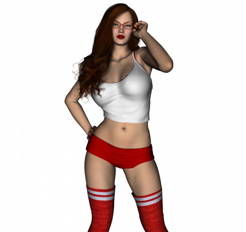 Обои картинки фото 3д графика, люди , people, девушка, взгляд