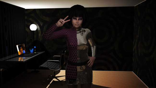 Обои картинки фото 3д графика, люди , people, девушка, взгляд