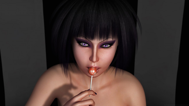 Обои картинки фото 3д графика, портрет , portraits, девушка, взгляд