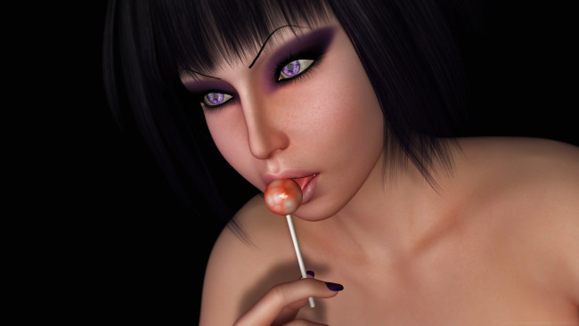 Обои картинки фото 3д графика, портрет , portraits, девушка, взгляд