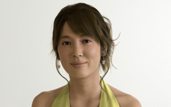 Обои картинки фото 3д графика, портрет , portraits, взгляд, девушка, улыбка