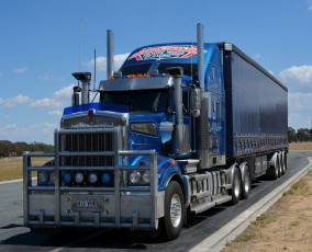 Картинка автомобили kenworth грузовик тяжелый тягач седельный