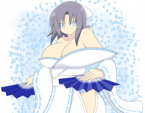 Картинка разное арты девушка взгляд фон веера