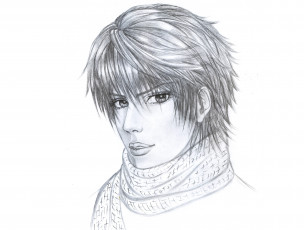 Картинка разное арты аниме парень рисунок взгляд портрет