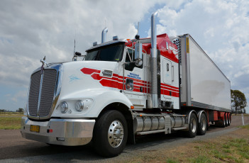 Картинка t609+kenworth автомобили kenworth тягач седельный грузовик тяжелый