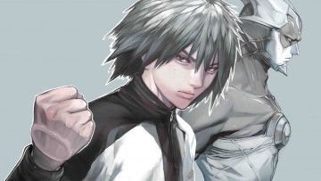 Картинка аниме zetman фон взгляд парень