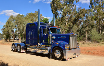 Картинка t900+kenworth автомобили kenworth грузовик тяжелый тягач седельный