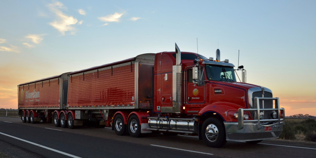 Обои картинки фото kenworth t609, автомобили, kenworth, тягач, седельный, грузовик, тяжелый