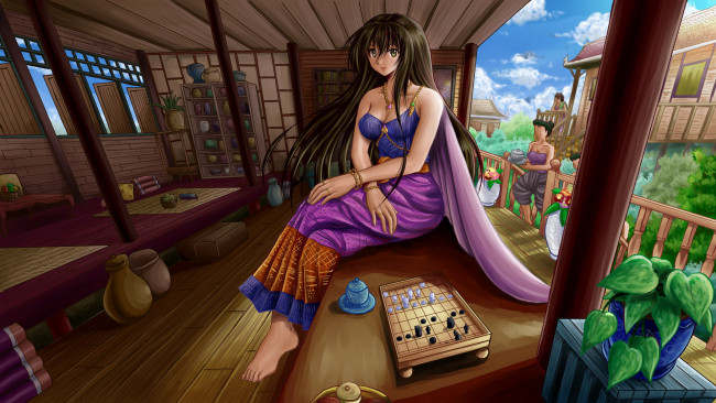 Обои картинки фото аниме, unknown,  другое, девушка