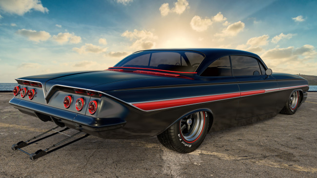 Обои картинки фото автомобили, 3д, автомобиль, фон