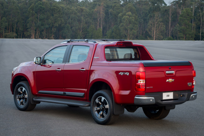 Обои картинки фото автомобили, chevrolet, high, country, s10, красный, 2015г