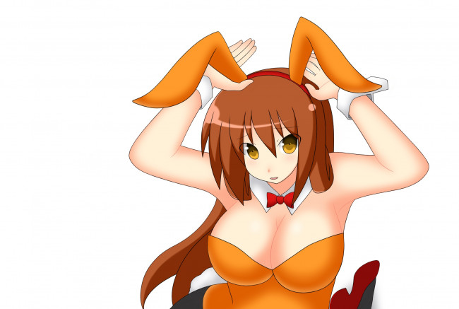 Обои картинки фото разное, арты, фон, ушки, взгляд, девушка